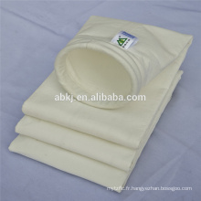 sac filtrant composite PTFE + PPS non tissé avec membrane PTFE